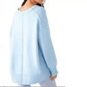 Free People EUC Brookside Tunic Sweater in Starlight Blue oversized 25” p2p SM Photo 3