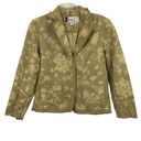 Oleg Cassini  Collection Embroidered Jacket Size 8 Petite Photo 0