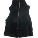 Tommy Hilfiger Black Fuzzy Faux Fur Vest Size M Medium Black Photo 0