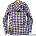 Burton  Snow Board Coat Size 3 Purple Check Dry Ride Hooded Ski Jacket Winter EUC Photo 1