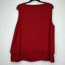 Chico's Red - Double-Layer Embellished Tank Sz 3 Photo 4