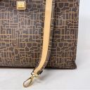 Diane Von Furstenberg Diane Von Furstenburg Brown and Camel Genuine Leather Tote Logo Monogram Photo 2