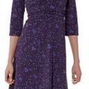 Patagonia  Purple Floral Paisley Margot Faux Wrap Dress Size Small Photo 2