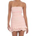 Lucy in the Sky Pink Strapless Mini Dress Photo 0