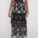 Self Portrait Black Tulle Floral Sequin Deco Tiered Dress NWT Size 2 MSRP $535 Photo 1