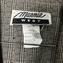 American Vintage Vintage Marnie West Micro Plaid Double Breasted Blazer Photo 2