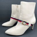 Gucci  Nappa Leather Sylvie Web Strap 475654 Kitten Heel Ankle Bootie EU 39.5 Photo 12