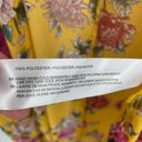 Band of Gypsies NWT  Women's Floral Kaftan Coverup Swim Kimono Yellow Pink Small Photo 5