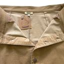 Kori  Camel Tan Fine Corduroy Button Front Lightweight Mini Skirt Medium NEW Photo 3