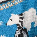 Holiday Time Holiday Sweater!  Polar Bear Sparkle Thread Fairisle Sweater 1X EUC Photo 14