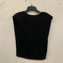 Treasure & Bond  Womens Black Shoulder Pad T-shirt Photo 2