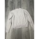 Joie  ultra soft fuzzy cardigan sweater light Gray Front Button- Small Photo 5