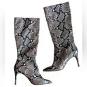 Steve Madden  Kinga Snake Print Pointed Toe Knee High Heeled Boots - Size 9.5 Photo 1