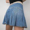 Aeropostale Vintage Y2K  Low Waisted Pleated Denim Mini Skirt Photo 1