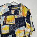 We The Free  Women M Blue Love Letters Button Front Shirt Oversized Swiss dot Photo 8