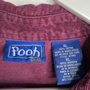 Disney Winnie the Pooh Vintage Long Sleeve Burgundy Corduroy Button-down Shirt Sz XL Photo 4