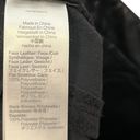 Madewell  The Petite Perfect Vintage Straight Jean Faux Leather Black Womens 25P Photo 13