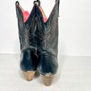 Dingo VTG  Black Leather Cowgirl Western Heeled Boots Rodeo Yellowstone Size 8 Photo 4