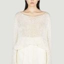 The Row  Stelle Top in Ecru Large Womens Knitted Sweater Photo 10