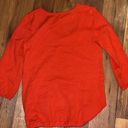 Old Navy Women 3/4 Sleeve Shirt Sweater Red Size XS Photo 5