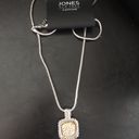 Jones New York Jones NY Gold & Silver Pave Cryst Pendant Tassels Photo 1