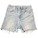 Frame  Sz 30 Cutoff Paint Splatter Light Wash Stretch Jean Shorts Jorts #P4-4 Photo 0