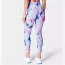 Sweaty Betty Power 7/8 Length Leggings in Pink Acid Spray Dye Photo 2