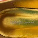 DKNY Donna Karan NY  Gold Studded Pumpkin Rust Leather Italy Flats 8.5 NWOT Photo 8