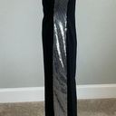 Vince Camuto  Women's Formal Dress Size 6P Black Sequined One Shoulder Long Gown Photo 4