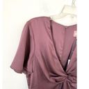 Show Me Your Mumu  Rome Twist Satin Gown Dress Plum Purple Size XXS NEW Photo 6