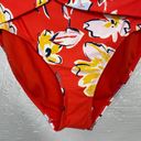 Catalina  Women S Red White Yellow Blue Floral Print High Waisted Bikini Bottom Photo 1