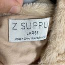 Z Supply  Crop Sherpa Zip up Hoodie cream soft cozy luxurious size large Photo 1