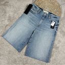 Bermuda NWT Nili Lotan Boyfriend  Shorts Light Blue Wash Size 27 Photo 2