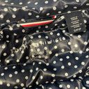 Tommy Hilfiger  Womens Puffer Vest packable Size small Navy Polkadot Quilted Photo 9