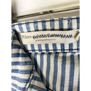 Pilcro and the Letterpress Pilcro Size 4/27 Pants Blue and White Vertical Stripes Cropped Jeans Button Fly Photo 7