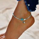 Women's Beaded Starfish Anklet Photo 1