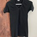 CP Shades  Top Womens Small Hand Colored Black Preshrunk Cotton Vneck Tshirt Photo 0