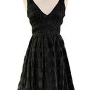 Tracy Reese  Fit and Flare Black Cocktail Dress Bubble Skirt Retro Party V-Neck 0 Photo 0