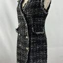 Trixxi  Boucle Vest Black White Tweed Large Double Breasted Photo 10