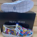 Nurse Mates Adela Multi Pets Print Slip On Sz 8 Photo 2