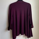 cj banks  Open Cardigan (Sz 2X) Purple 3/4 Sleeve Photo 4