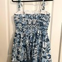 Abercrombie & Fitch Emerson Strapless Mini Dress Blue Floral Photo 1