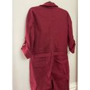 Burgundy Red Coveralls Boiler Field Suit Belted Jumpsuit Magnolia Brand Large Photo 7