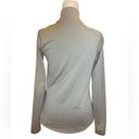 Nike  Pro Half Zip Gray Pullover Long Sleeve Dri Fit Top Womens Size Large Photo 3