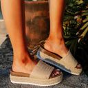 Soda Raffia Strap Wedge Photo 1