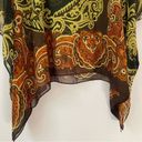 Susan Graver  QVC Poncho 3X Chiffon Boho Paisley Photo 6