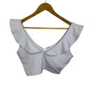 Susana Monaco Susan Monaco ruffled crop top sugar white size XS $130 Photo 1