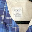 LL Bean Shacket Womens Size XS Fleece Lined Plaid Flannel Shirt Button Down Photo 2