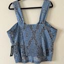 Modcloth  Blue Bandana Print Serene Serenade Tank Top NEW Size 18W Photo 3