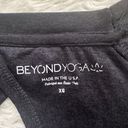 Beyond Yoga Top Lightweight Spacedye Tee Cut Out Back Heathered Black XS Photo 5